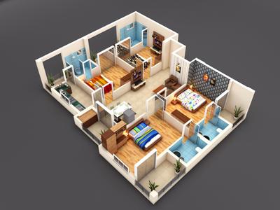 Image of 1753 Sq.ft 4 BHK Apartment / Flat for sale in Bhoomi Royal Paradise, Arya Village, Bhubaneswar for Rs. 15500000