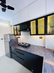 Kitchen Image of 950 Sq.ft 2 BHK Apartment / Flat for rent in Somya Sky Legend, Budhsinghpura Jaipur for Rs. 25000