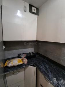 Kitchen Image of 500 Sq.ft 1 BHK Builder Floor for rent in Ramesh Nagar New Delhi for Rs. 25000
