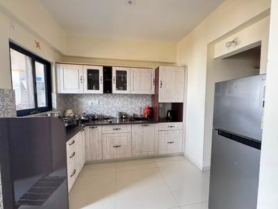 Kitchen Image of 1905 Sq.ft 3 BHK Apartment / Flat for rent in Sakar Elite Apex, Mahalakshmi Nagar Indore for Rs. 55000