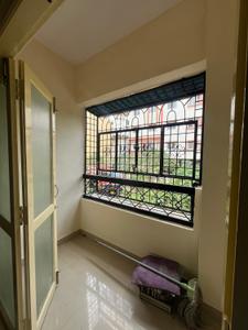Balcony Image of 1300 Sq.ft 2 BHK Builder Floor for rent in Murugeshpalya Bengaluru for Rs. 42000