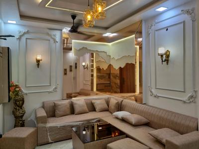 Living Room Image of 900 Sq.ft 3 BHK Apartment / Flat for sale in Hans Luxury Floor, Dwarka Mor New Delhi for Rs. 5900000