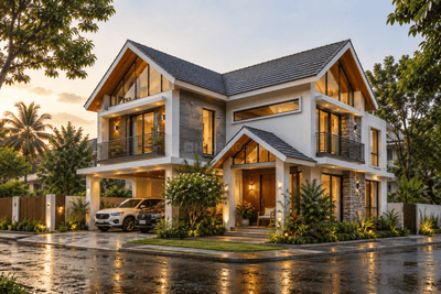 Building Image of 2000 Sq.ft 3 BHK Villa for sale in Puzhakkal Thrissur for Rs. 11800000
