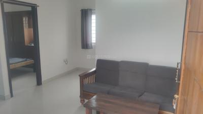 Living Room Image of 660 Sq.ft 1 BHK Apartment / Flat for rent in Whitefield Bengaluru for Rs. 25000