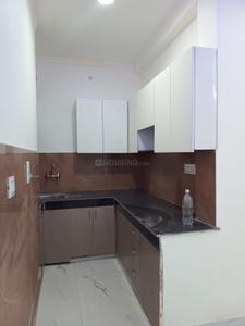 Kitchen Image of 950 Sq.ft 3 BHK Builder Floor for rent in Khirki Extension New Delhi for Rs. 26500