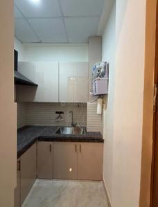Kitchen Image of 750 Sq.ft 1 BHK Apartment / Flat for rent in Shree Balaji Wind Park, Vaishno Devi Circle Ahmedabad for Rs. 20000