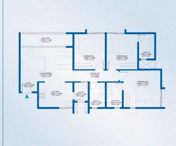 Image of 1430 Sq.ft 3 BHK Apartment / Flat for sale in Godrej Park Retreat, Chikkakannalli, Bengaluru for Rs. 19000000