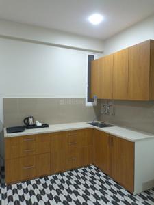Kitchen Image of 658 Sq.ft 1 BHK Apartment / Flat for rent in Vijay Nagar Indore for Rs. 18000