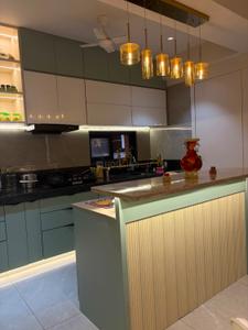 Kitchen Image of 3000 Sq.ft 3 BHK Apartment / Flat for rent in Pramukh Omkar Rivanta 1, Randesan Gandhinagar for Rs. 60000