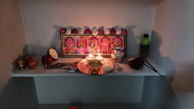 Pooja Room Image of 2800 Sq.ft 4 BHK Independent House for sale in Bowrampet Hyderabad for Rs. 16200000