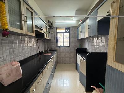 Kitchen Image of 700 Sq.ft 2 BHK Apartment / Flat for rent in Kasarvadavali Thane for Rs. 23000