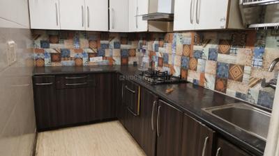 Kitchen Image of 800 Sq.ft 1 BHK Builder Floor for rent in Malviya Nagar New Delhi for Rs. 36000