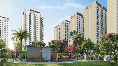 Image of 1033 Sq.ft 2.5 BHK Apartment / Flat for sale in Siruseri, Chennai for Rs. 7100000