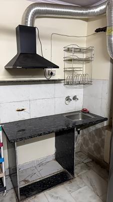 Kitchen Image of 500 Sq.ft 1 BHK Builder Floor for rent in Patel Nagar New Delhi for Rs. 23000