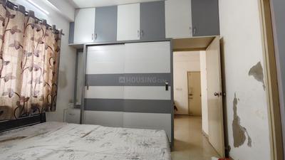 Bedroom Image of 910 Sq.ft 1 BHK Apartment / Flat for rent in Makarba Ahmedabad for Rs. 22000