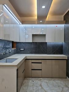 Kitchen Image of 810 Sq.ft 3 BHK Apartment / Flat for sale in Hans Builders Floor, Dwarka Mor New Delhi for Rs. 6000001