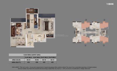 Image of 415 Sq.ft 1 BHK Apartment / Flat for sale in Vihang Thane Infinity, Thane West, Thane for Rs. 5500000