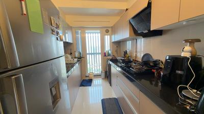 Kitchen Image of 1100 Sq.ft 2 BHK Apartment / Flat for rent in Rustomjee Erika, Bandra East Mumbai for Rs. 125000