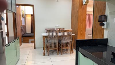 Kitchen Image of 1500 Sq.ft 3 BHK Apartment / Flat for rent in Adani Amogha, Shantigram Ahmedabad for Rs. 55000
