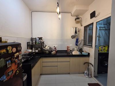 Kitchen Image of 550 Sq.ft 1 BHK Apartment / Flat for rent in Godrej Infinity, Mundhwa Pune for Rs. 29000