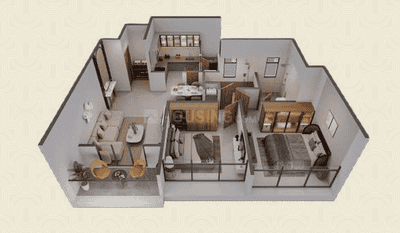 Image of 1456 Sq.ft 3 BHK Apartment / Flat for sale in Engineers iOS Tathawade, Tathawade, Pune for Rs. 13000000