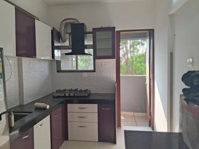 Kitchen Image of 650 Sq.ft 1 BHK Apartment / Flat for rent in Vishal Krishnas Blessing, Hadapsar Pune for Rs. 22000