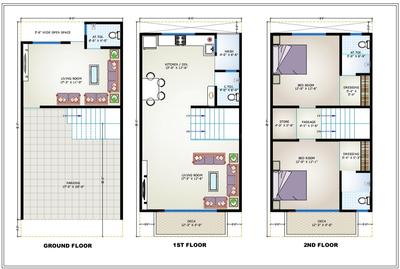 Image of 2052 Sq.ft 3 BHK Villa for sale in Dindoli, Surat for Rs. 8051000