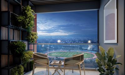 Balcony Image of 1550 Sq.ft 3 BHK Apartment / Flat for sale in Mirania Evara, Santoshpur Kolkata for Rs. 25000000