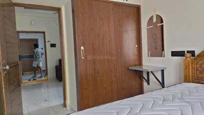 Bedroom Image of 658 Sq.ft 1 BHK Apartment / Flat for rent in Kondapur Hyderabad for Rs. 30000