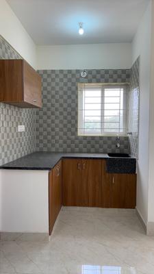 Kitchen Image of 550 Sq.ft 1 BHK Apartment / Flat for rent in Kartik Nagar Bengaluru for Rs. 20500