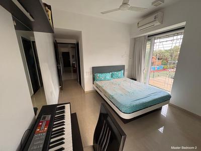 Bedroom Image of 1350 Sq.ft 3 BHK Apartment / Flat for rent in Kashish Park Tower, Dharamveer Nagar Thane for Rs. 70000