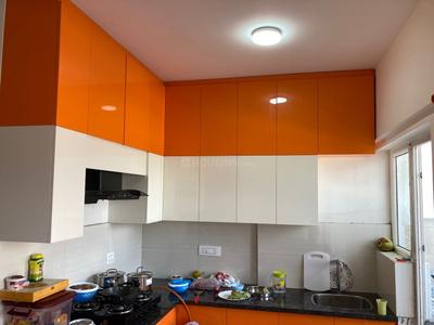 Kitchen Image of 1500 Sq.ft 3 BHK Apartment / Flat for rent in Zen Indraprastha by Pratham, Mahalakshmi Layout Bengaluru for Rs. 50000