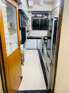Kitchen Image of 880 Sq.ft 2 BHK Apartment / Flat for rent in City Shine Society, Kopar Khairane Navi Mumbai for Rs. 45000