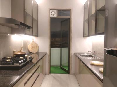 Kitchen Image of 620 Sq.ft 2 BHK Apartment / Flat for sale in Vikhroli East Mumbai for Rs. 13000000