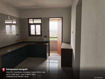 Kitchen Image of 1980 Sq.ft 3 BHK Apartment / Flat for rent in Sahajanand Marigold, Chandkheda Ahmedabad for Rs. 25000