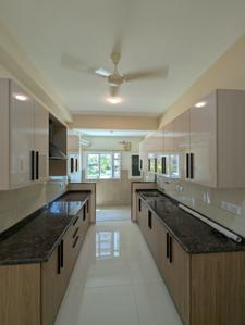 Kitchen Image of 1500 Sq.ft 3 BHK Apartment / Flat for rent in L And T Olivia At Raintree Boulevard, Sahakara Nagar Bengaluru for Rs. 63000