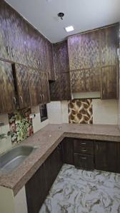 Kitchen Image of 600 Sq.ft 1 BHK Builder Floor for rent in Hari Nagar New Delhi for Rs. 16000