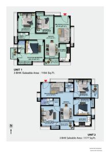 Image of 1151 Sq.ft 3 BHK Apartment / Flat for sale in Hatigaon, Guwahati for Rs. 6100000