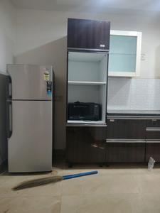 Kitchen Image of 1800 Sq.ft 3 BHK Builder Floor for rent in Freedom Fighters Enclave New Delhi for Rs. 55000