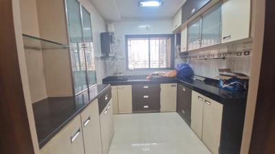 Kitchen Image of 1550 Sq.ft 3 BHK Apartment / Flat for rent in Samarth Aangan, Andheri West Mumbai for Rs. 165000