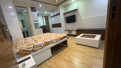 Bedroom Image of 400 Sq.ft 1 RK Independent House for rent in DLF Phase 3 Gurgaon for Rs. 19500