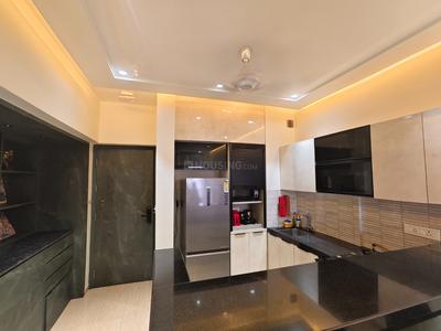 Kitchen Image of 640 Sq.ft 1 BHK Apartment / Flat for rent in Lodha Belmondo, Gahunje Pune for Rs. 45000