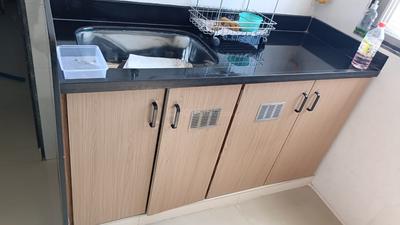 Kitchen Image of 1200 Sq.ft 2 BHK Independent House for rent in Patel Colony Jamnagar for Rs. 16000