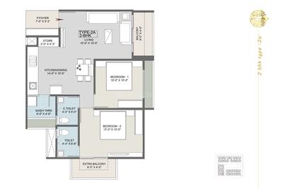 Image of 1809 Sq.ft 3 BHK Apartment / Flat for sale in Jagatpur, Ahmedabad for Rs. 7437000