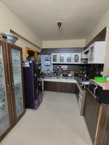 Kitchen Image of 920 Sq.ft 3 BHK Apartment / Flat for sale in Samvaad Sonnet, Vaishno Devi Circle Ahmedabad for Rs. 6000000