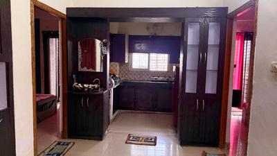 Kitchen Image of 1350 Sq.ft 3 BHK Apartment / Flat for rent in Balmikinagar Lucknow for Rs. 40000
