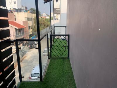 Balcony Image of 650 Sq.ft 1 BHK Independent House for rent in Indira Nagar Bengaluru for Rs. 25000