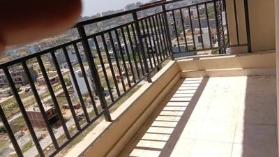 Balcony Image of 1280 Sq.ft 3 BHK Apartment / Flat for rent in Sanchar Palm Valley, Wave City Ghaziabad for Rs. 15000
