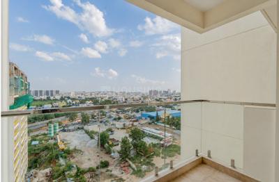 Balcony Image of 1800 Sq.ft 3 BHK Apartment / Flat for rent in Concorde Auriga, Medahalli Bengaluru for Rs. 55000