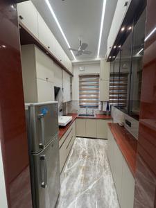 Kitchen Image of 1200 Sq.ft 3 BHK Builder Floor for rent in Vivek Vihar New Delhi for Rs. 60000